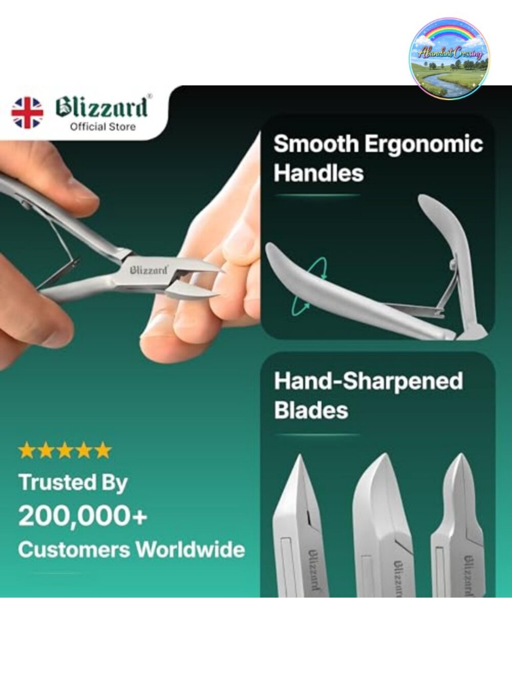 3-Piece Podiatry Nail Nipper Set for Thick Toenails Seniors German Steel Ingrown